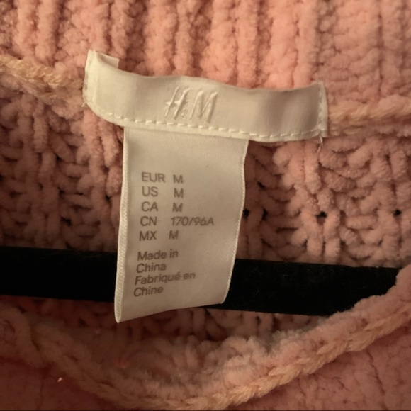 H&M pink Chenille knit sweater - Picture 3 of 9